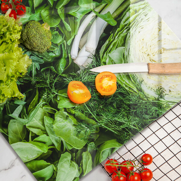 Protector encimera Vegetales verdes