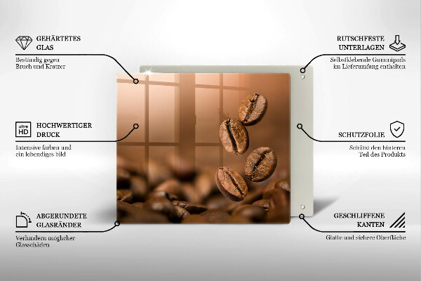 Protector encimera Granos de café