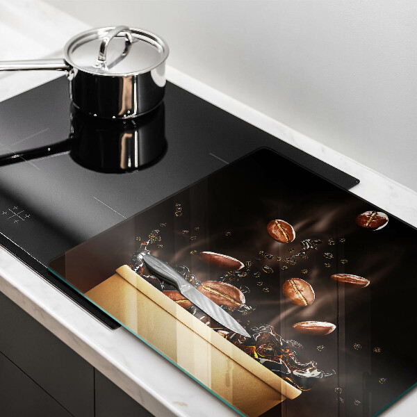 Protector encimera Granos de café calientes