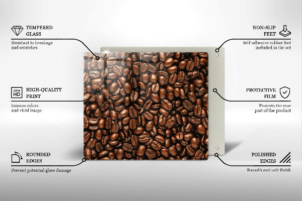 Protector encimera Granos de café