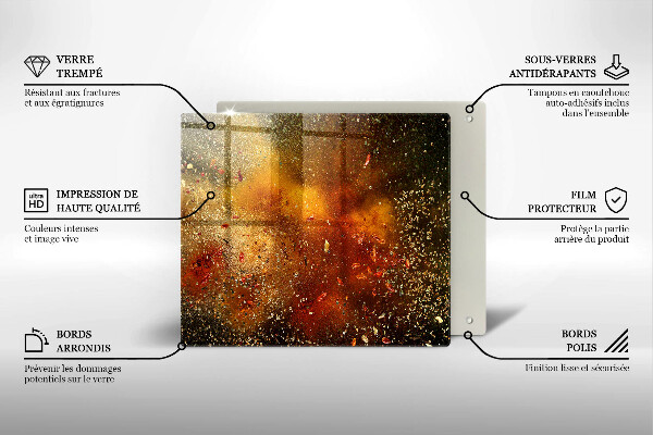 Protector encimera Especias coloridas