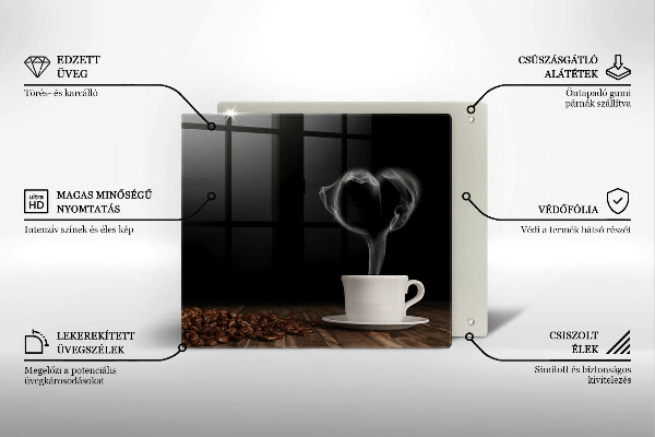 Protector encimera Corazón de taza de café