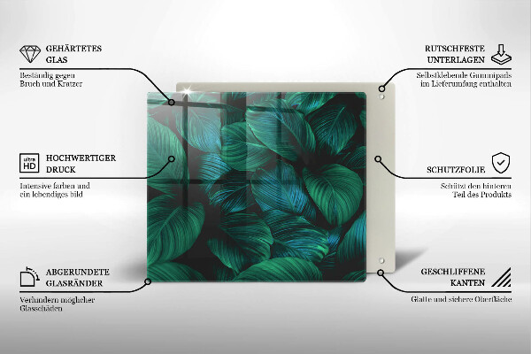 Protector encimera Hojas de la selva