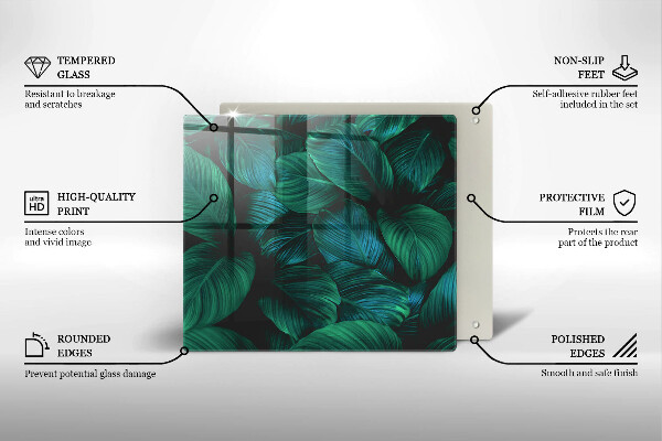 Protector encimera Hojas de la selva