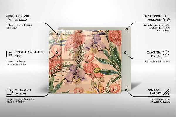 Protector encimera Ilustración de flamencos