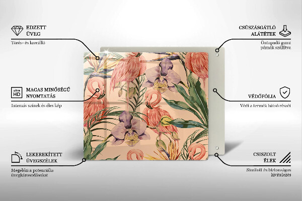 Protector encimera Ilustración de flamencos