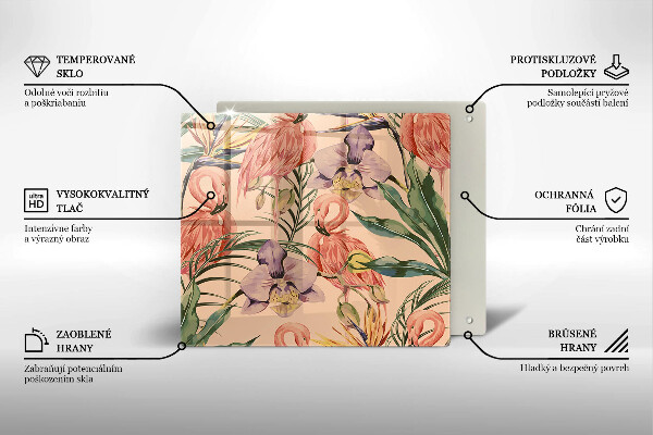 Protector encimera Ilustración de flamencos