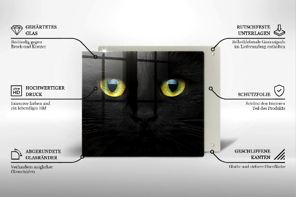 Protector encimera Ojos de gato animales