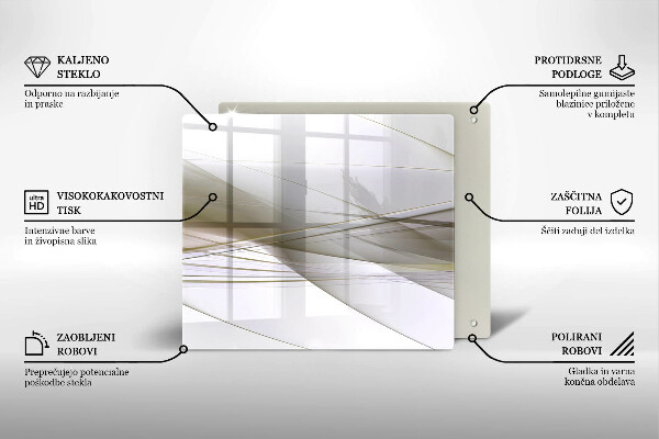 Protector encimera Diseño de líneas abstractas