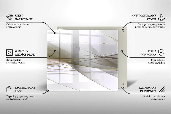 Protector encimera Diseño de líneas abstractas