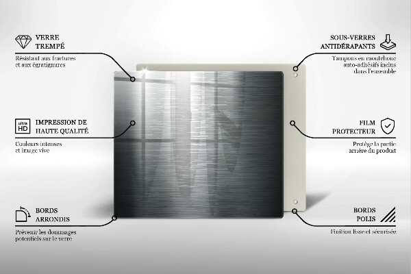 Protector encimera Textura metálica