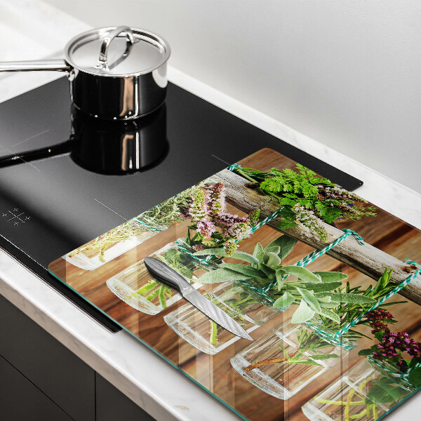 Protector encimera Plantas de hierbas vintage