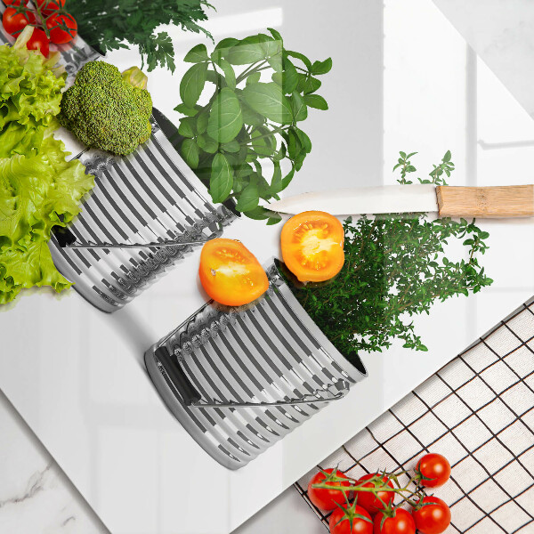 Protector encimera Macetas con plantas herbáceas