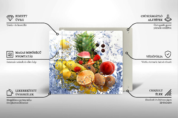 Protector encimera Fruta jugosa y agua