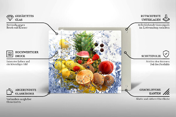 Protector encimera Fruta jugosa y agua