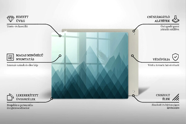 Protector encimera Montañas abstractas