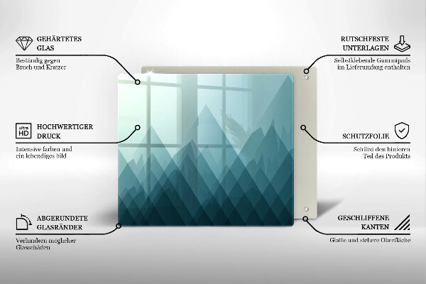 Protector encimera Montañas abstractas