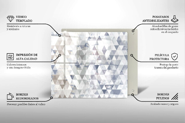 Protector encimera Patrón de triángulos