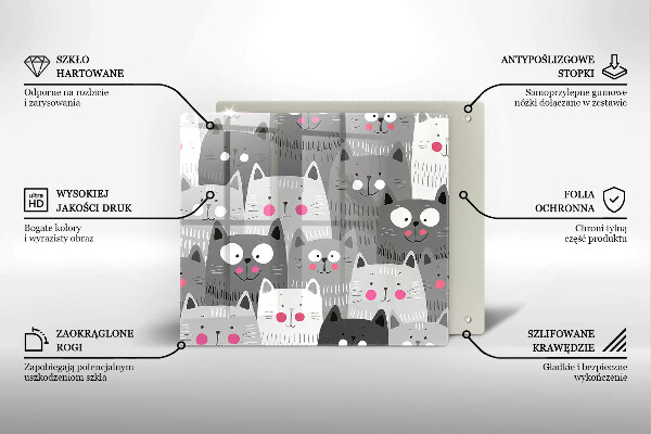 Protector encimera Ilustración de gatos