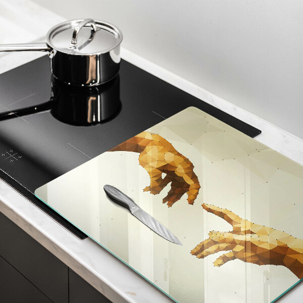 Protector encimera Creación de las manos de adán