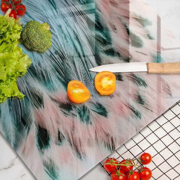 Protector encimera Plumas de pájaro boho