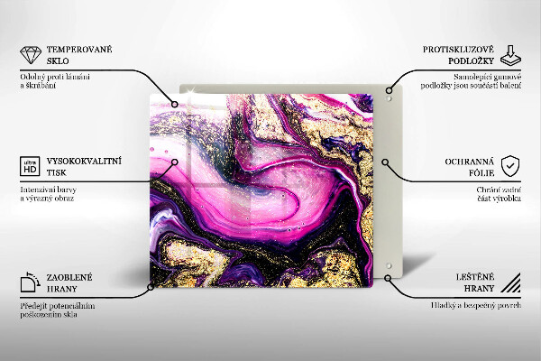 Protector encimera Diseño abstracto oro