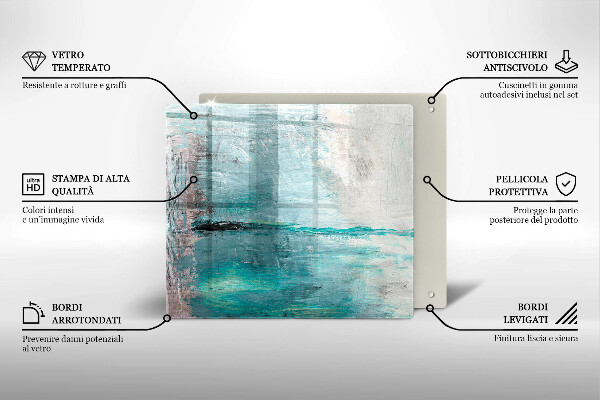 Protector encimera Fondo de abstracción de pintura