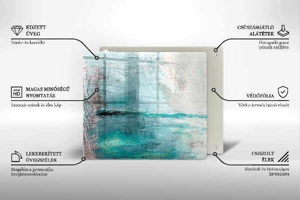 Protector encimera Fondo de abstracción de pintura