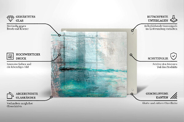 Protector encimera Fondo de abstracción de pintura