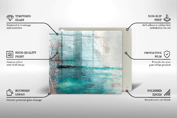 Protector encimera Fondo de abstracción de pintura