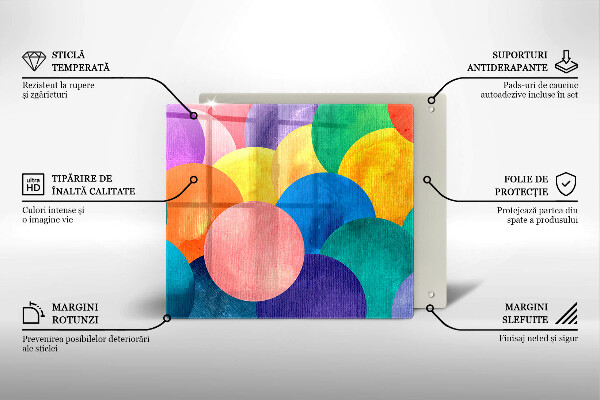 Protector encimera Círculos de colores