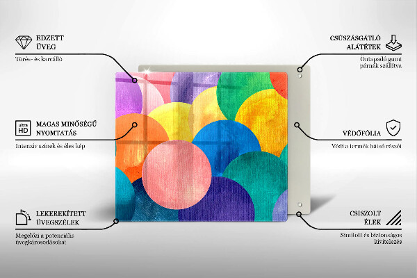 Protector encimera Círculos de colores