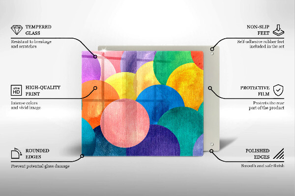 Protector encimera Círculos de colores