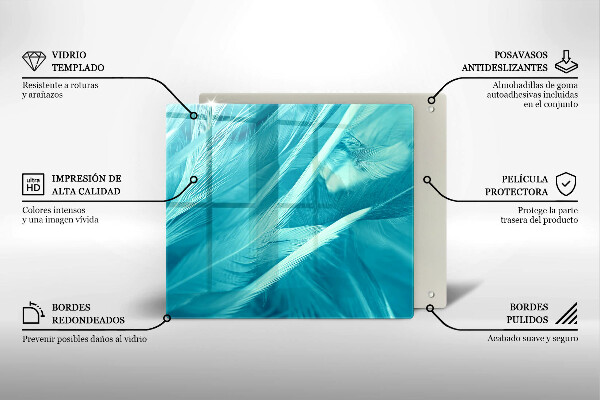 Protector encimera Plumas delicadas