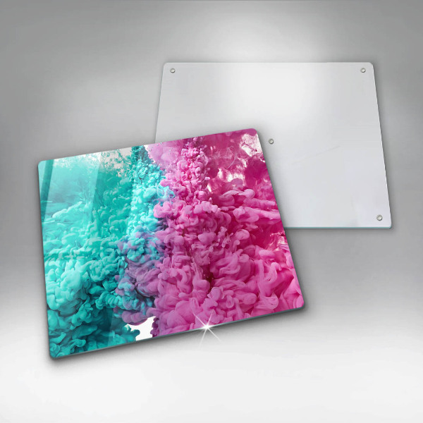 Protector encimera Humo rosa turquesa