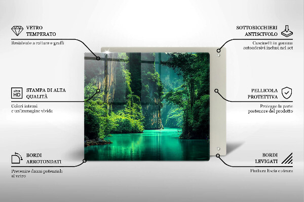 Protector encimera Paisaje de laguna