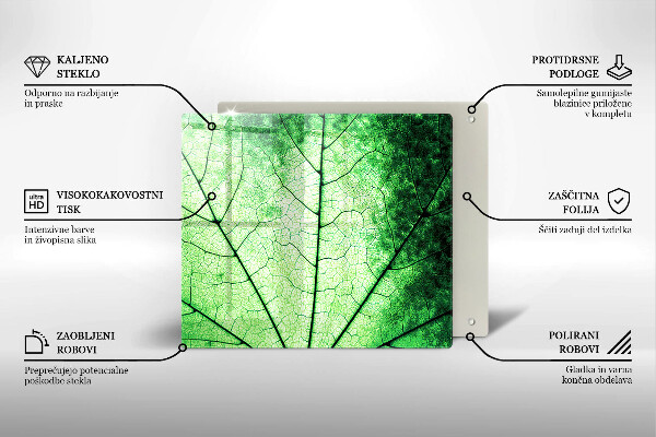 Protector encimera Hoja de vena decorativa