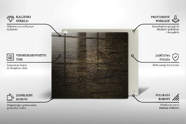 Protector encimera Textura de corteza de madera