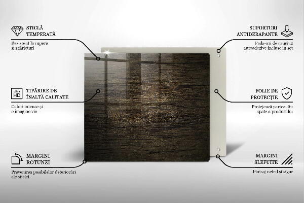 Protector encimera Textura de corteza de madera