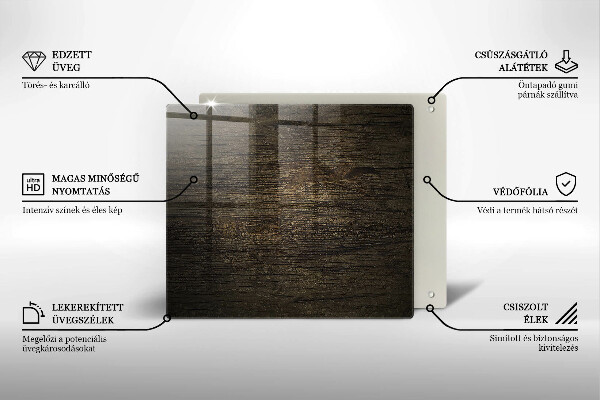 Protector encimera Textura de corteza de madera