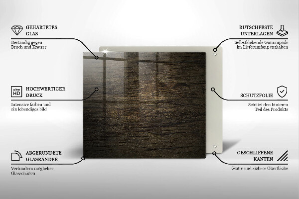 Protector encimera Textura de corteza de madera