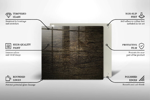 Protector encimera Textura de corteza de madera