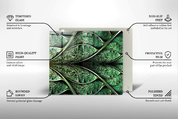 Protector encimera Estructura de las venas de la hoja