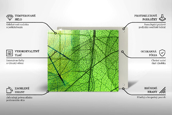 Protector encimera Venas de las hojas naturales