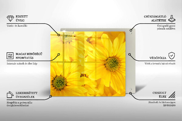 Protector encimera Pétalos de flor