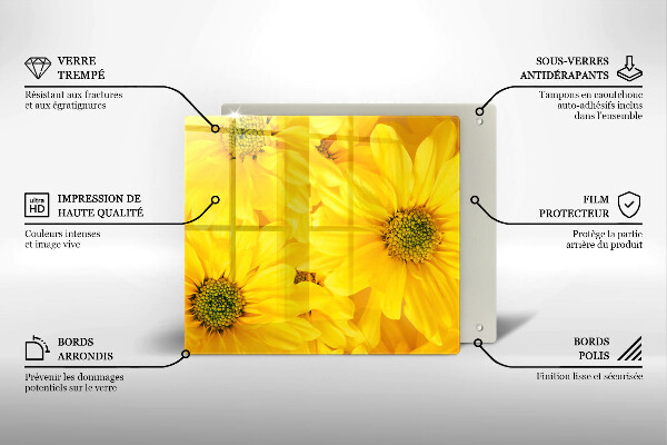 Protector encimera Pétalos de flor