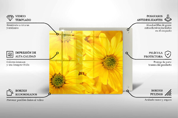 Protector encimera Pétalos de flor