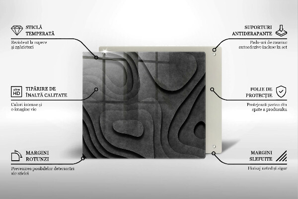 Protector encimera Formas de piedra 3d