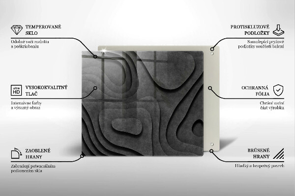 Protector encimera Formas de piedra 3d