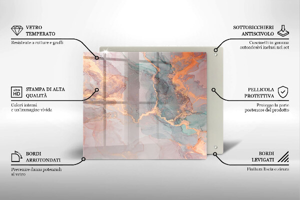 Protector encimera Mármol con oro